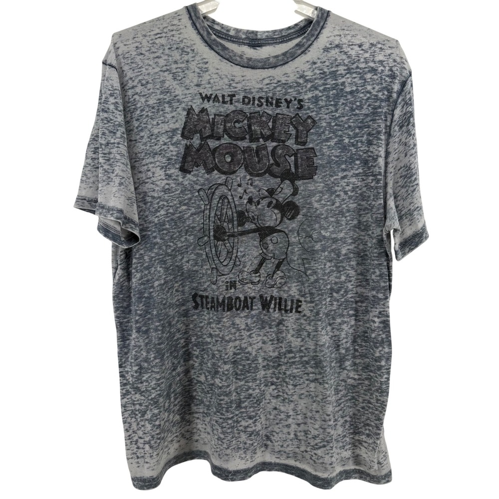 Disney Parks Walt Disney's Mickey Mouse Steamboat Willie Graphic Tee T-Shirt  XL